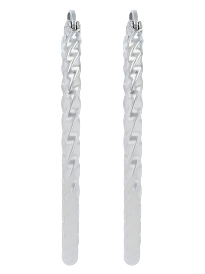 Damen Ohrringe – Creole aus Edelstahl in silber