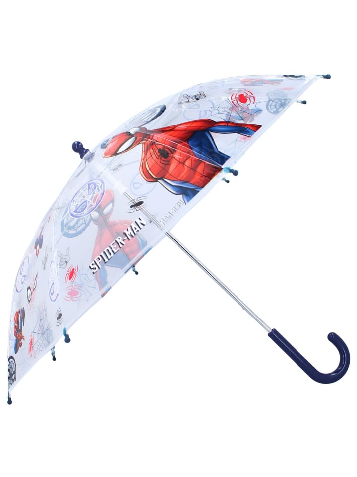 Stockschirm transparent | Marvel Spiderman | Kinder Regenschirm