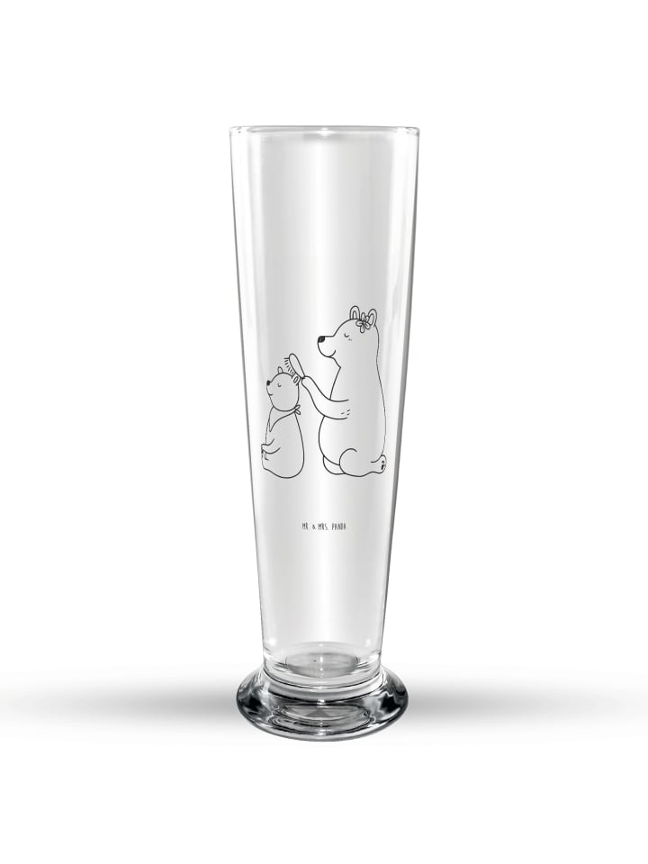 Glasbecher Bär Kind ohne Spruch in Transparent