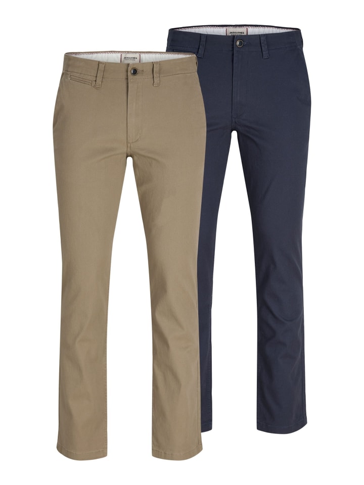 2er-Pack Chino Hose in Navy Blazer