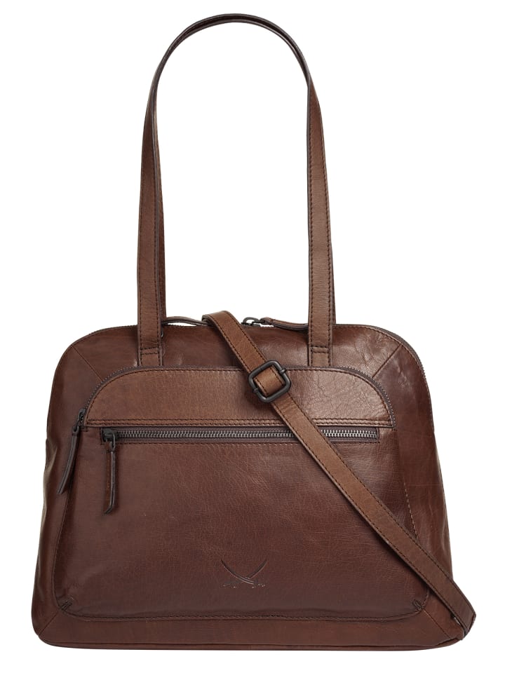 Shopper echt Leder in cognac