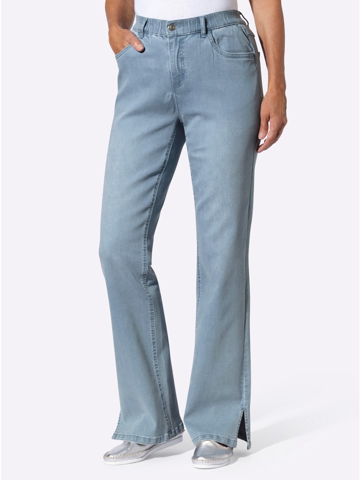 Jeans in blue-bleached