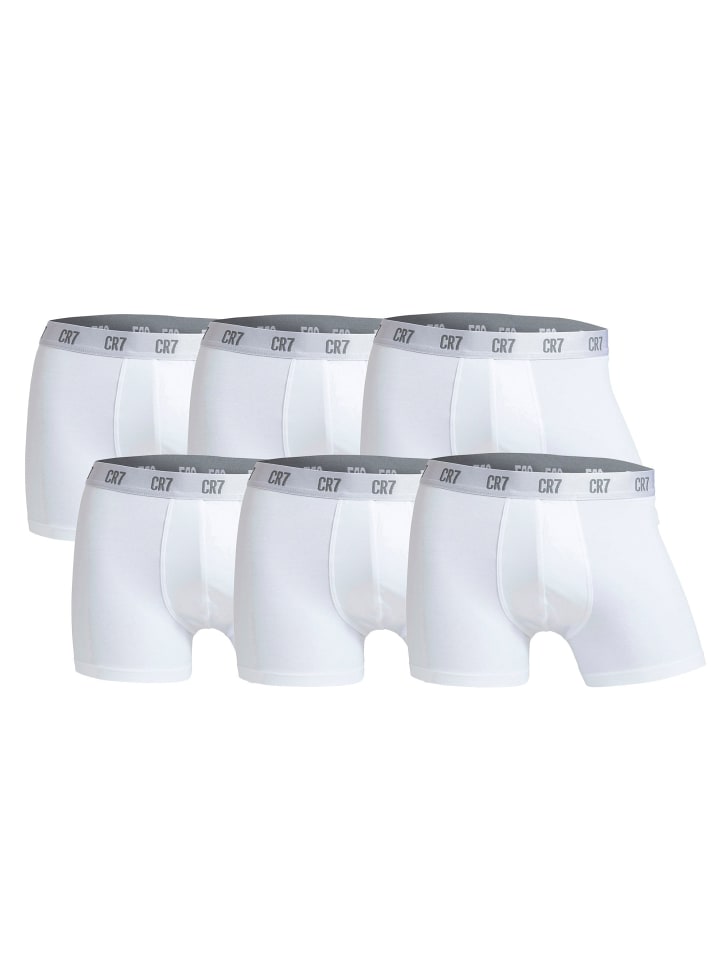 Boxershort 6er Pack in Weiß