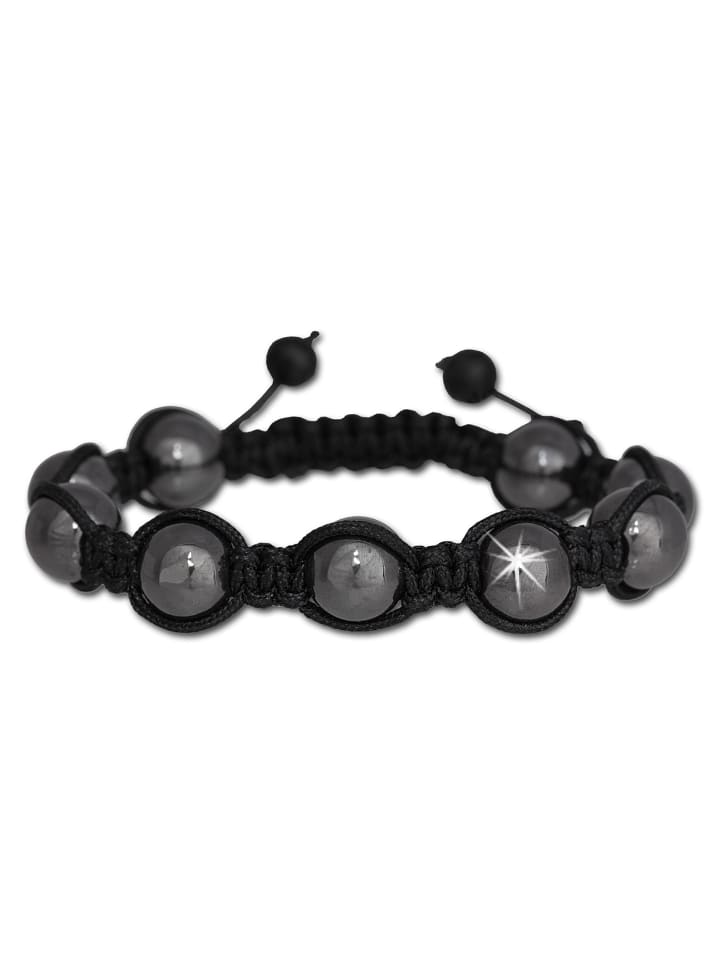 Armband Edelstein/Perlen ca. 17cm bis 23cm Makramee Shamballa