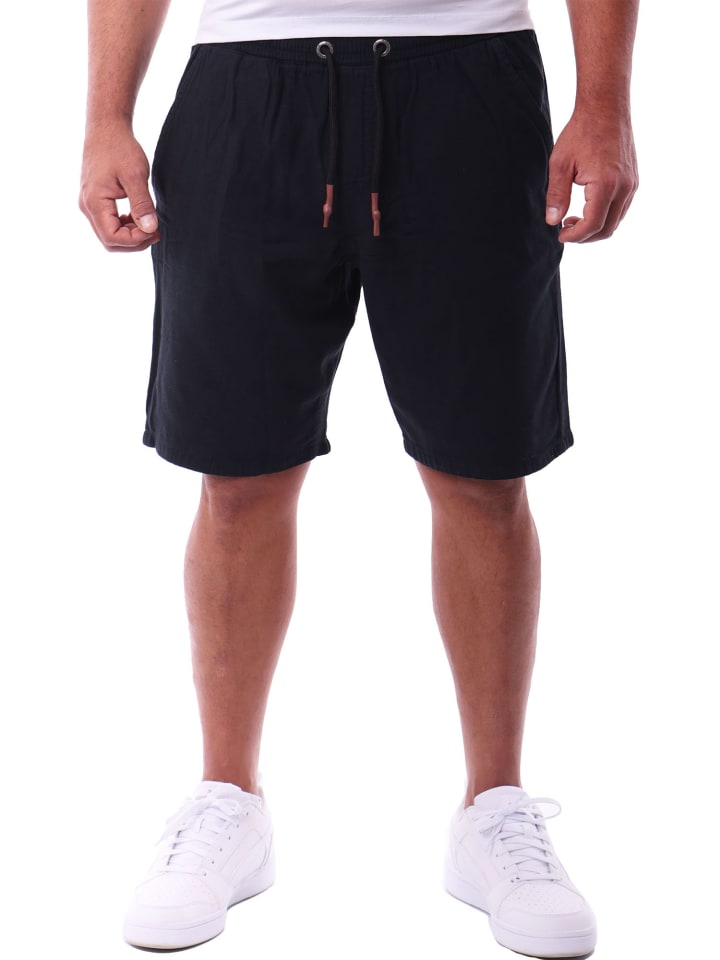 Baumwollhose Freizeithose kurz in schwarz