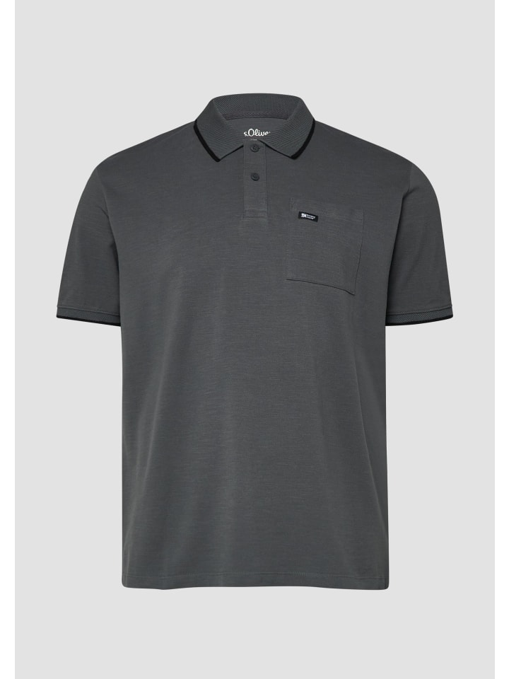 Polo-Shirt in 9573_dunkelgrau