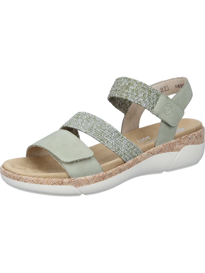Klassische Sandaletten in salbei/olive