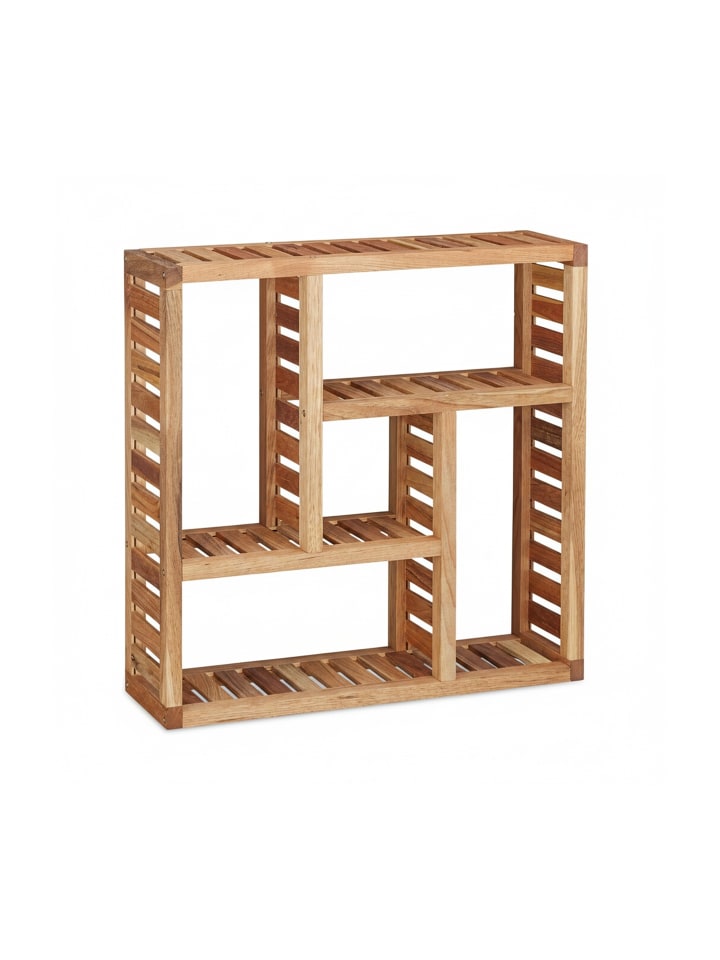 Wandregal in Natur - (B)50 x (H)50 x (T)15 cm