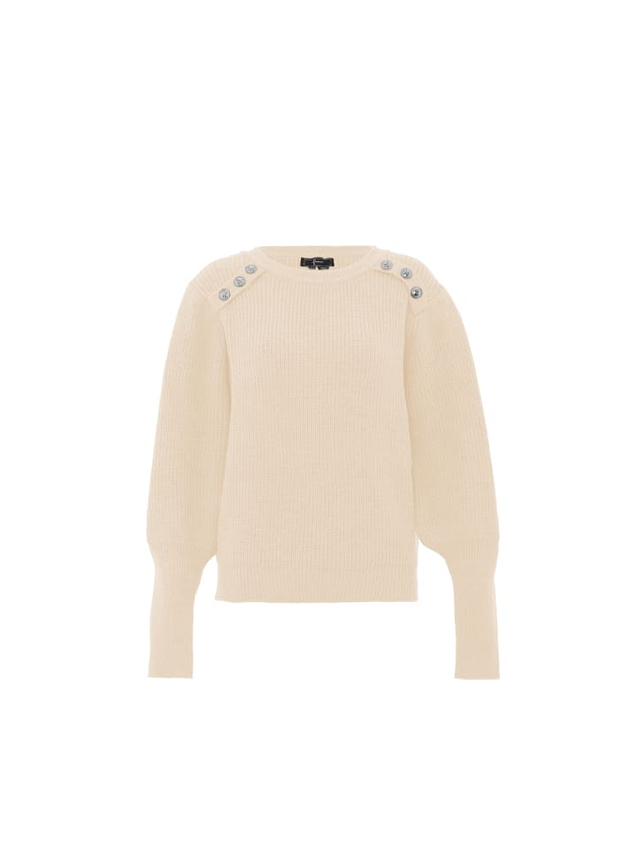 Damen Strickpullover in WOLLWEISS
