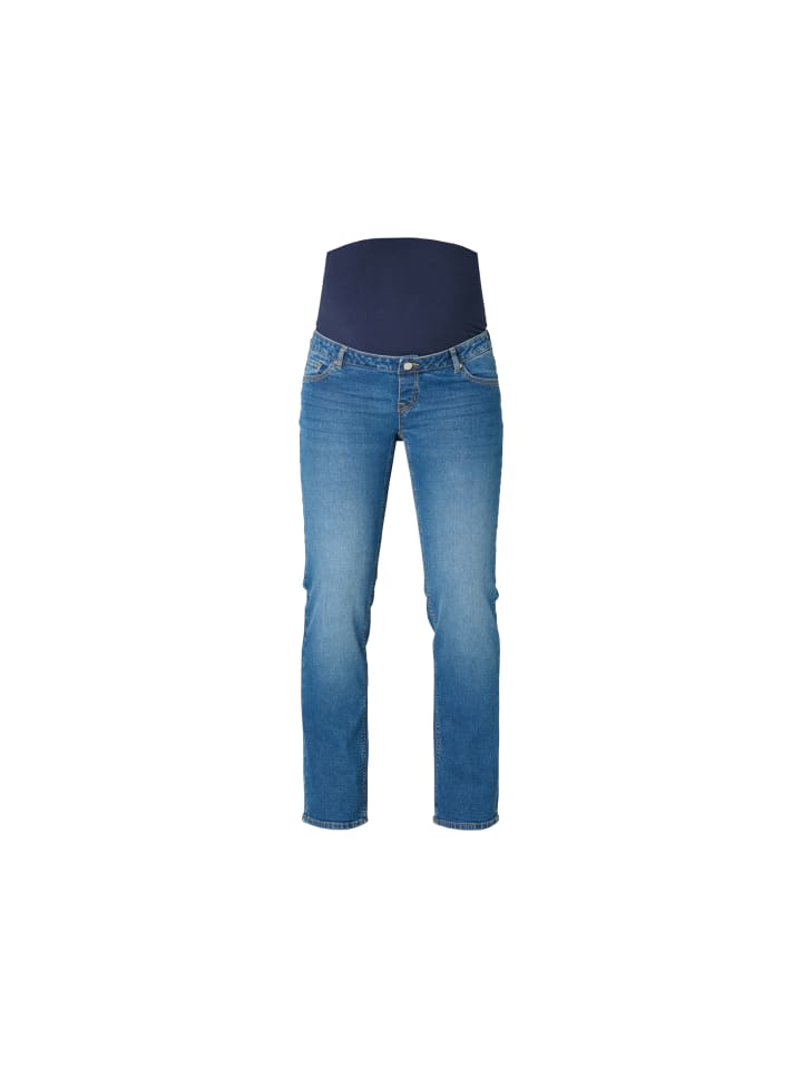Straight Umstandsjeans in Light Blue Denim