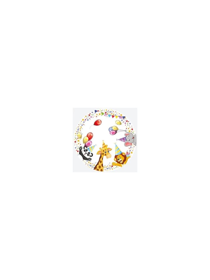 Farbe Star Happy Birthday Pappteller Set 8 Stk 22,7 cm