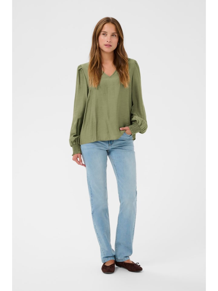 Bluse langarm KAlufia Regular fit in Dusky Green