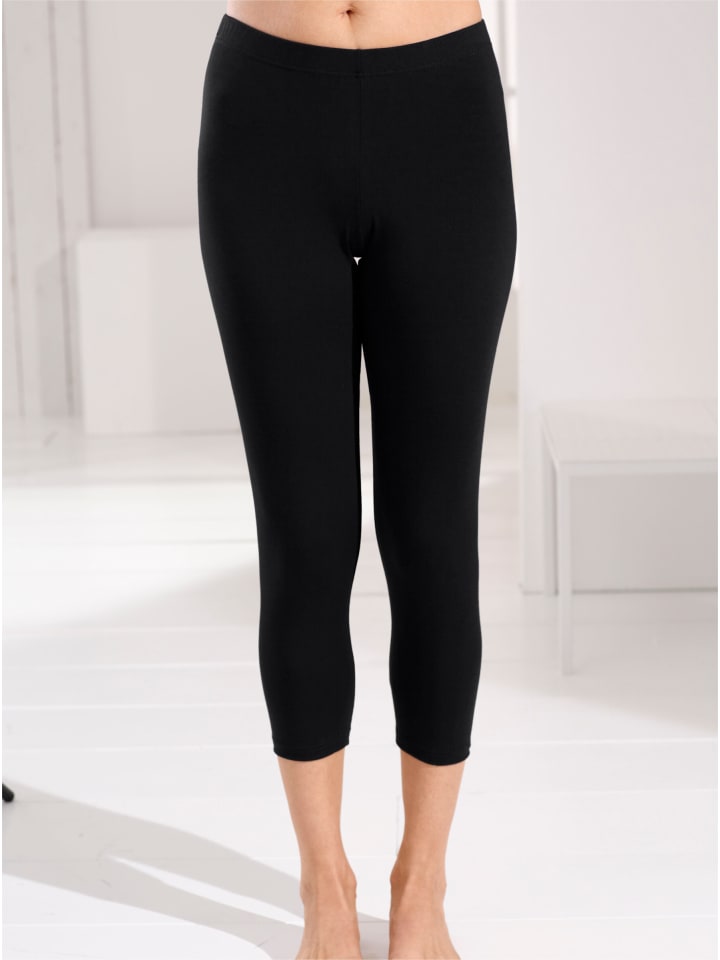 Leggings 3/4-lang in schwarz