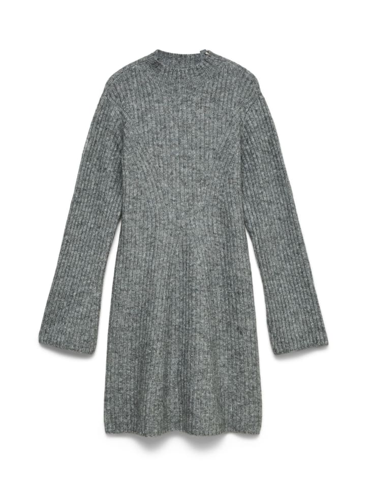 Strickkleid in Medium Grey Melange