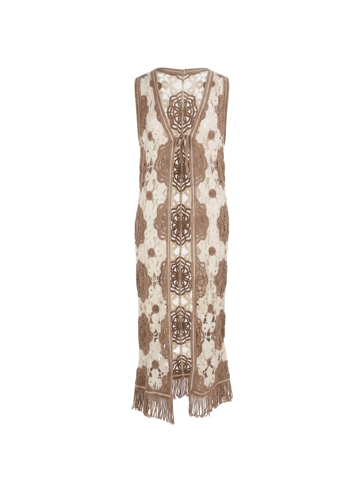 Women Vest in Taupe