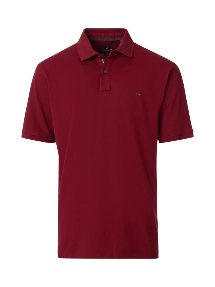 Polo-Shirt in Dunkelrot