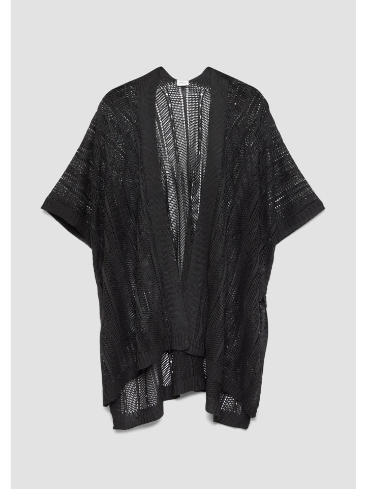 Indoor-Poncho in 9999_schwarz