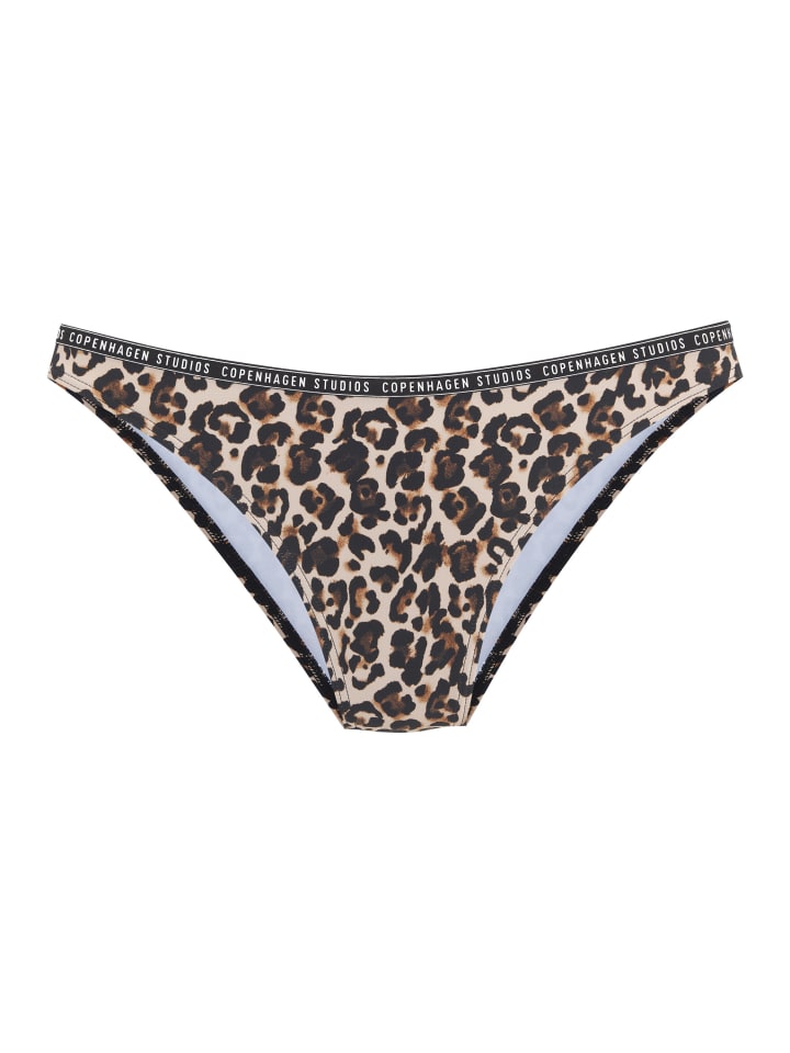 Bikini-Hose in braun-bedruckt