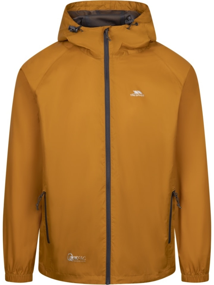 Regenjacke "Qikpac Jacket Packaway Jacket" in Braun