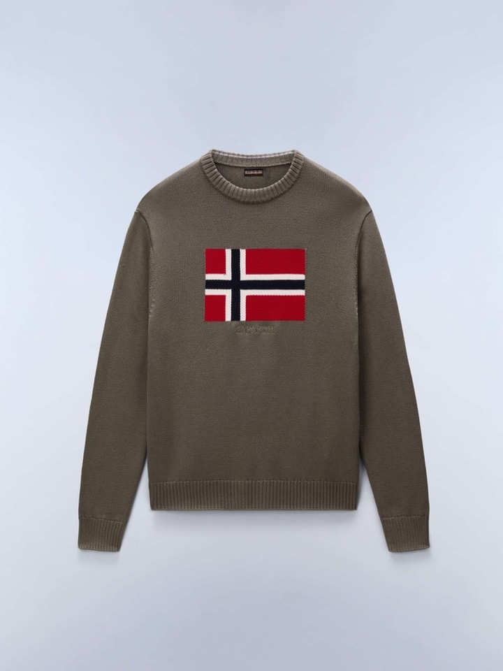 Pullover "D-Mura C" in Grün