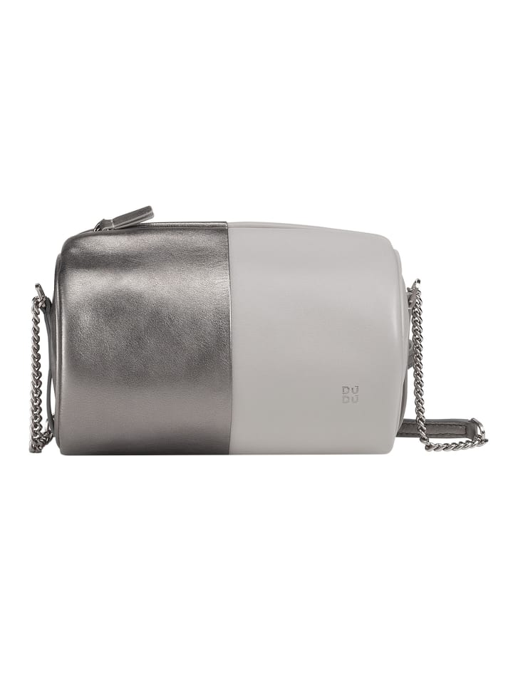 Abigail Umhängetasche Leder 19.5 cm silber