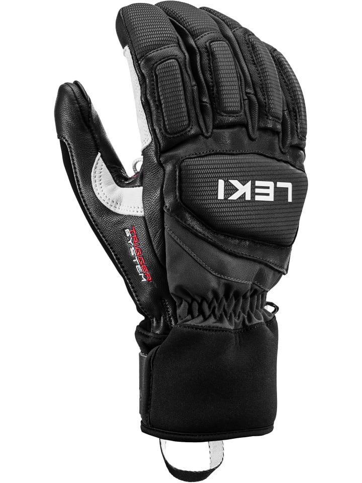 Finger Skihandschuhe in schwarz