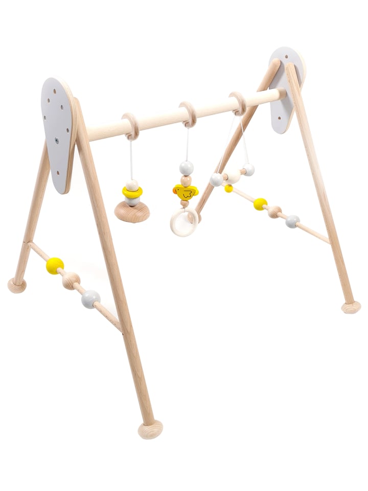 Babyspielgerät "Ente" in  nature/gelb