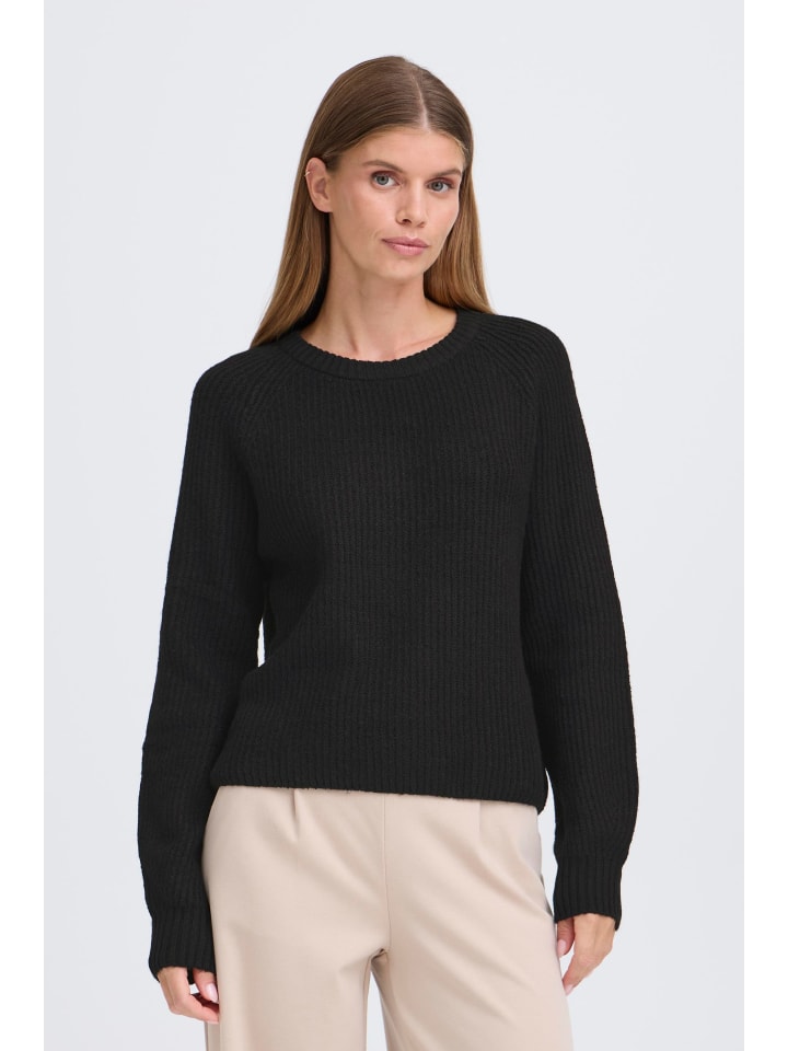 Strickpullover OXFansi in Schwarz