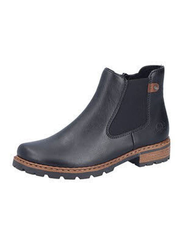 Chelseaboot in schwarz/mogano