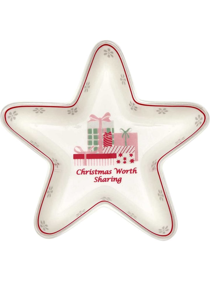 Stern Teller ABELLA XMAS Weiss 15 cm