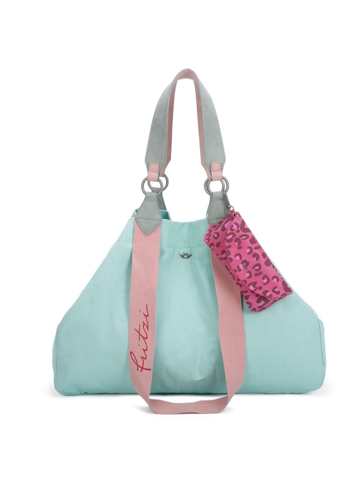 Izzy Canvas Shopper Tasche 45 cm lime