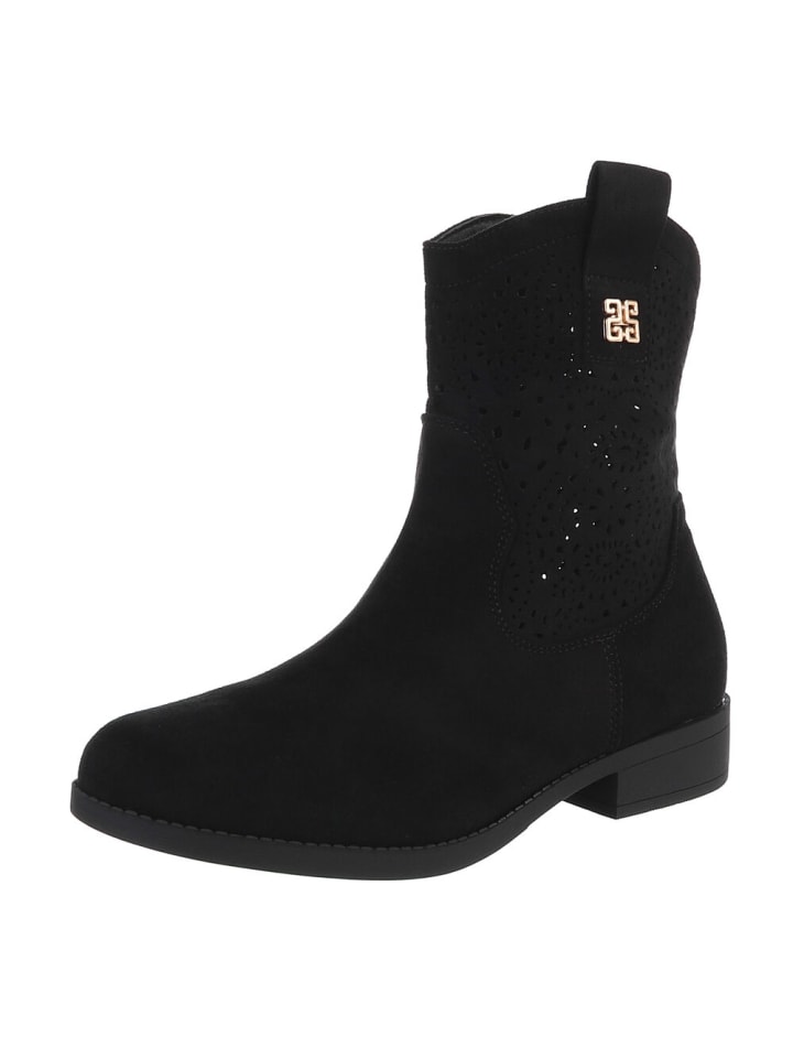 Stiefelette in Schwarz