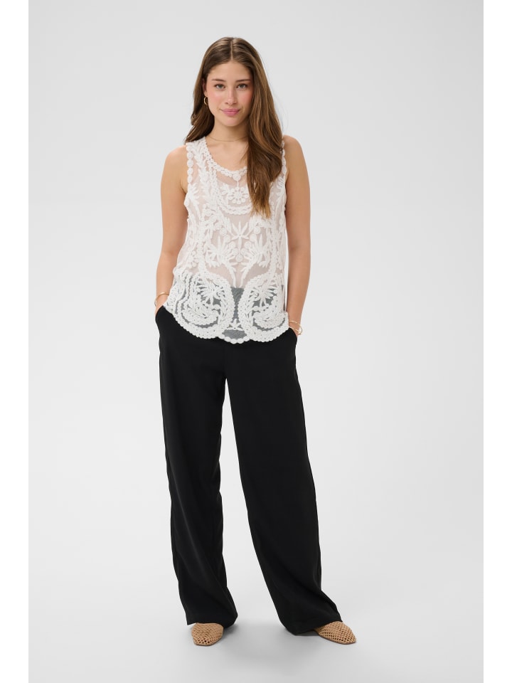 Ärmellose Bluse CRMai Regular fit in Snow White