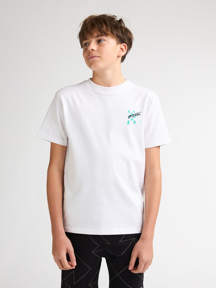 T-Shirt mit Rückenprint Cañón in Weiß