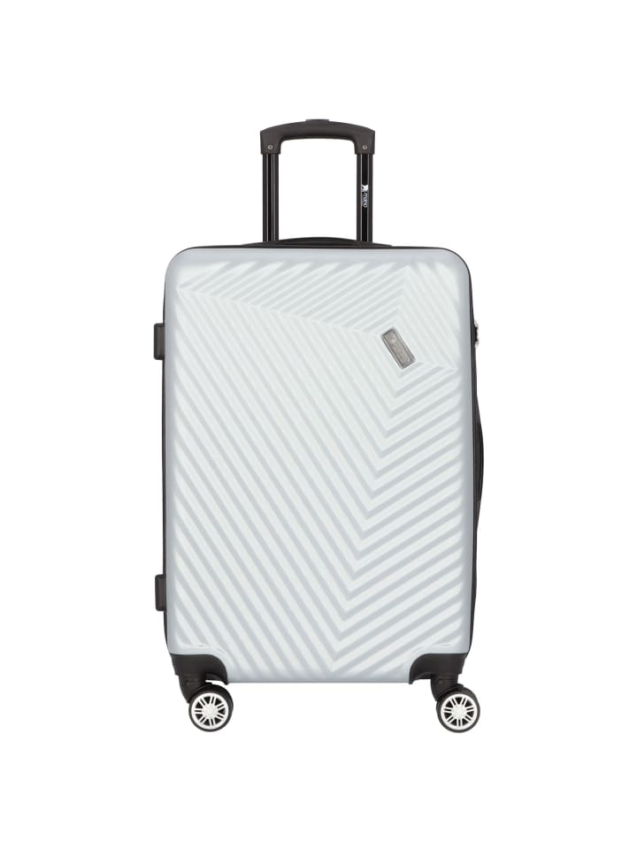 Don Carlo 4 Rollen Trolley 67 cm silber