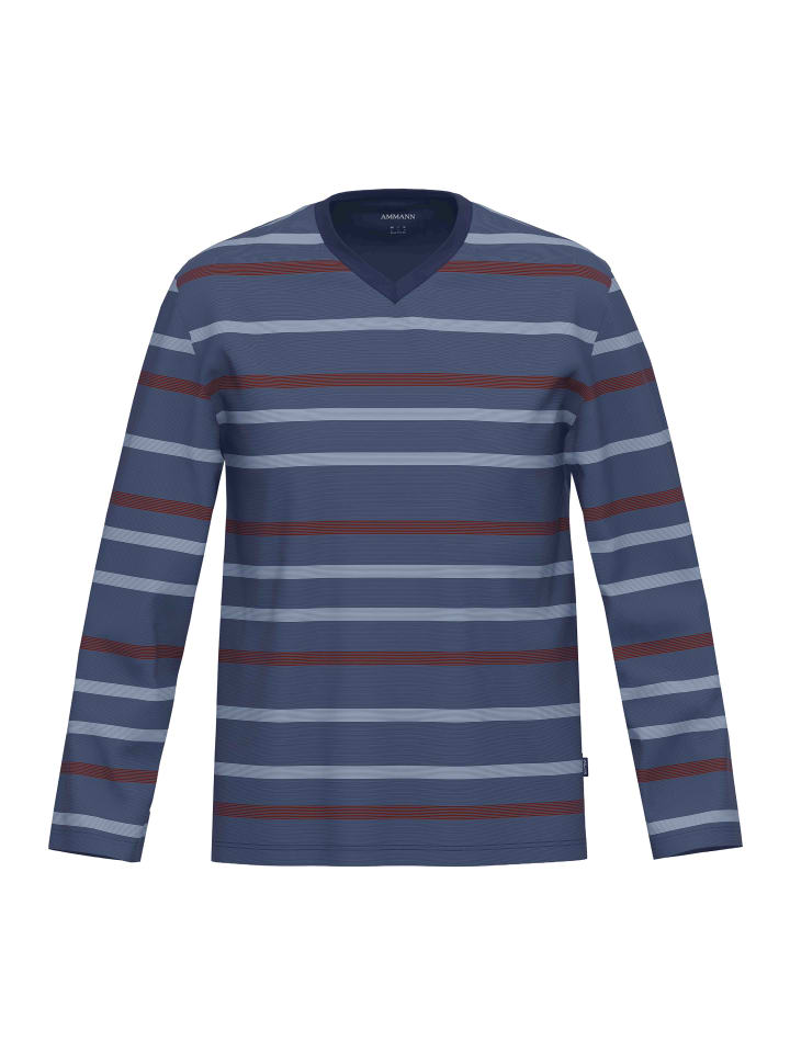 Schlafanzug Oberteil Cotton - Mix & Match in Dunkelblau