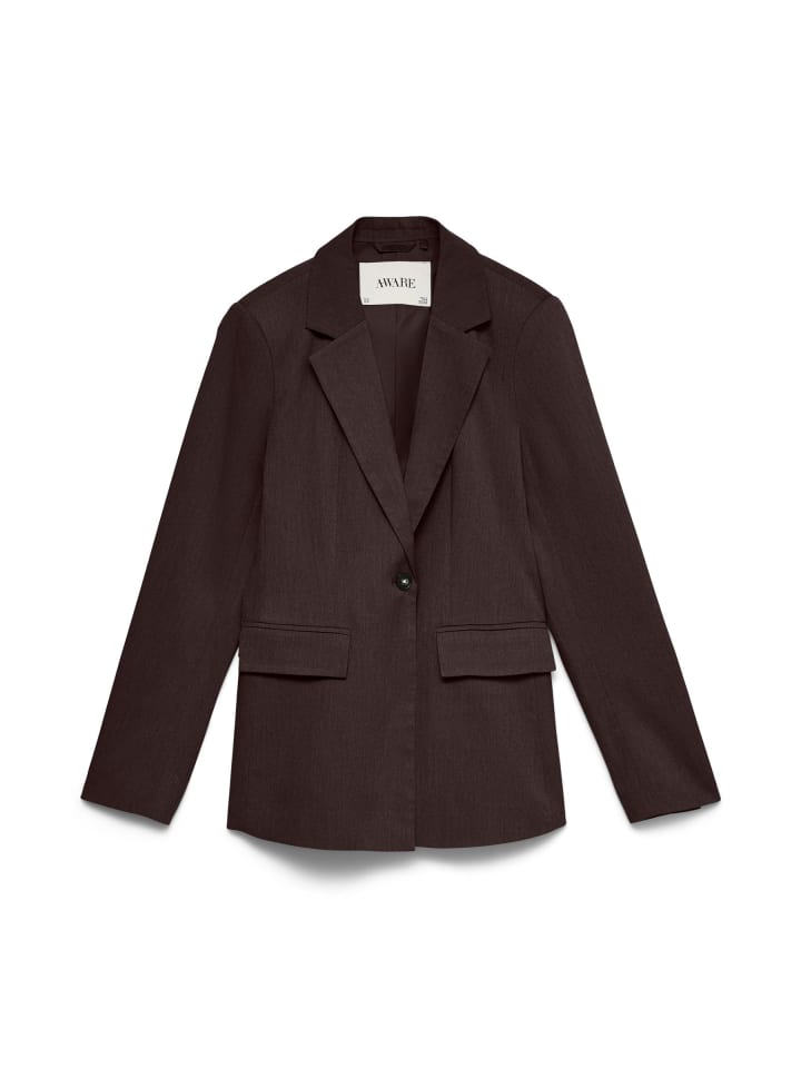 Einreihiger Blazer in Chocolate Torte