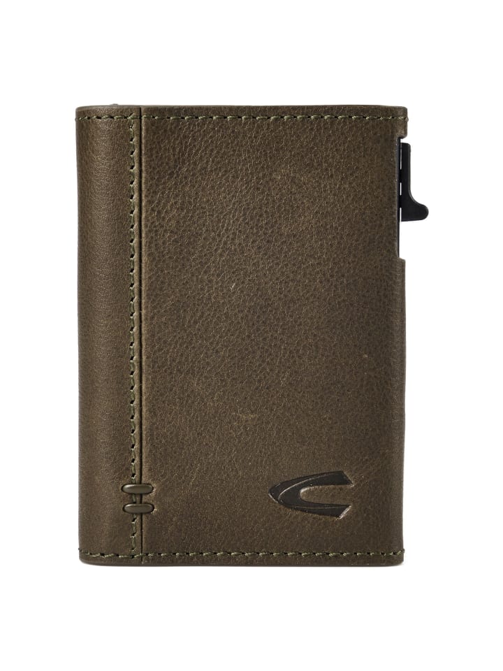 Thunder Geldbörse RFID Schutz Leder 9.5 cm khaki