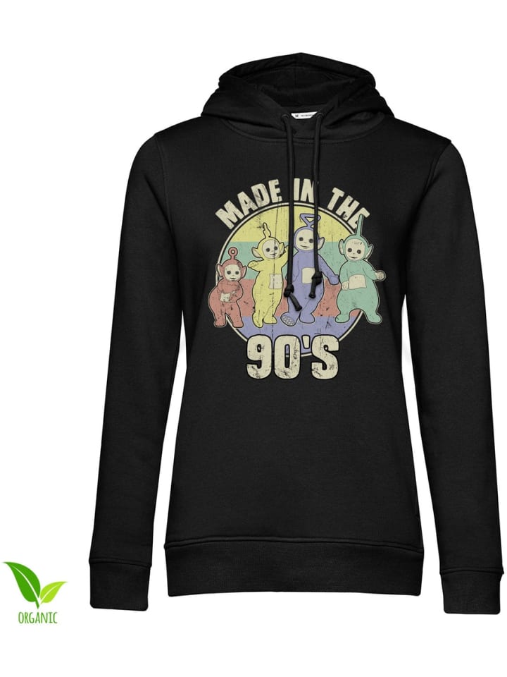 Hoodie "Made In The 90s Girly Hoodie" in Schwarz