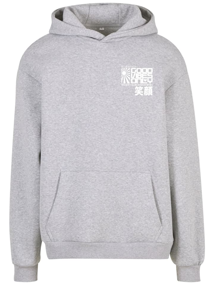 Kapuzenpullover in heathergrey
