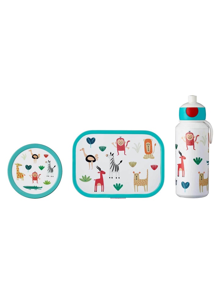3-tlg. Lunchset Campus in Animal Friends