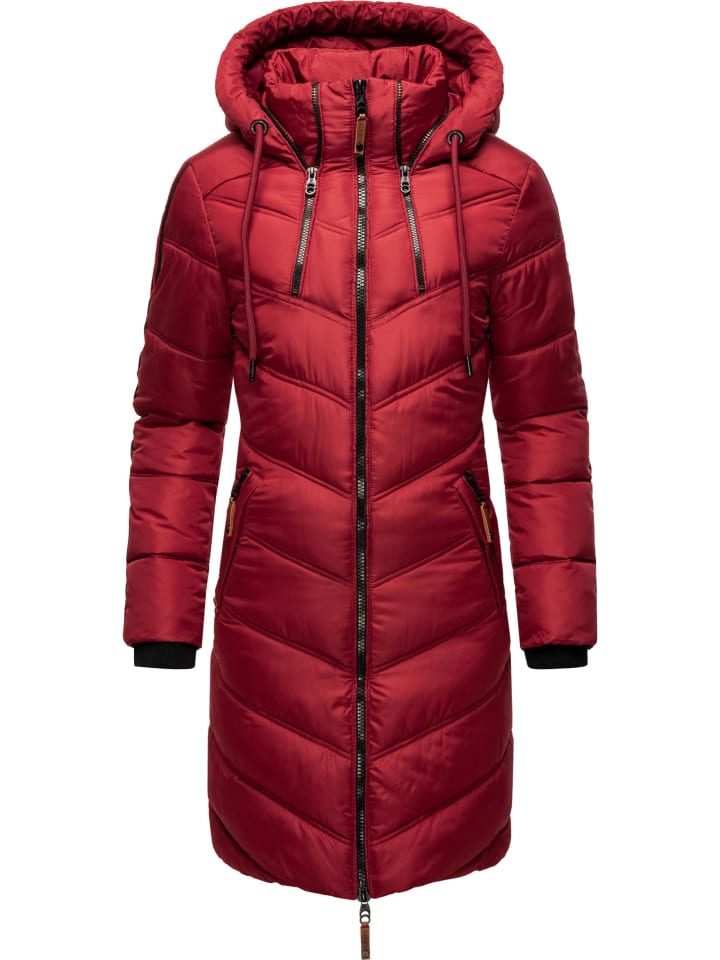 Wintermantel Armasa in Dark Red