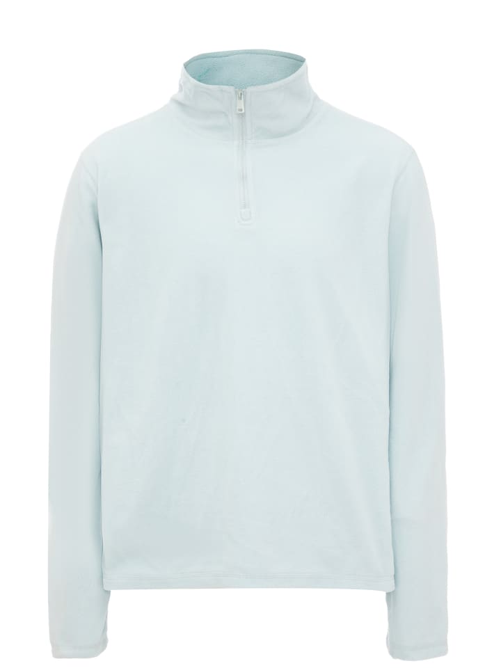 Herren Fleecepullover in Blasses Türkis