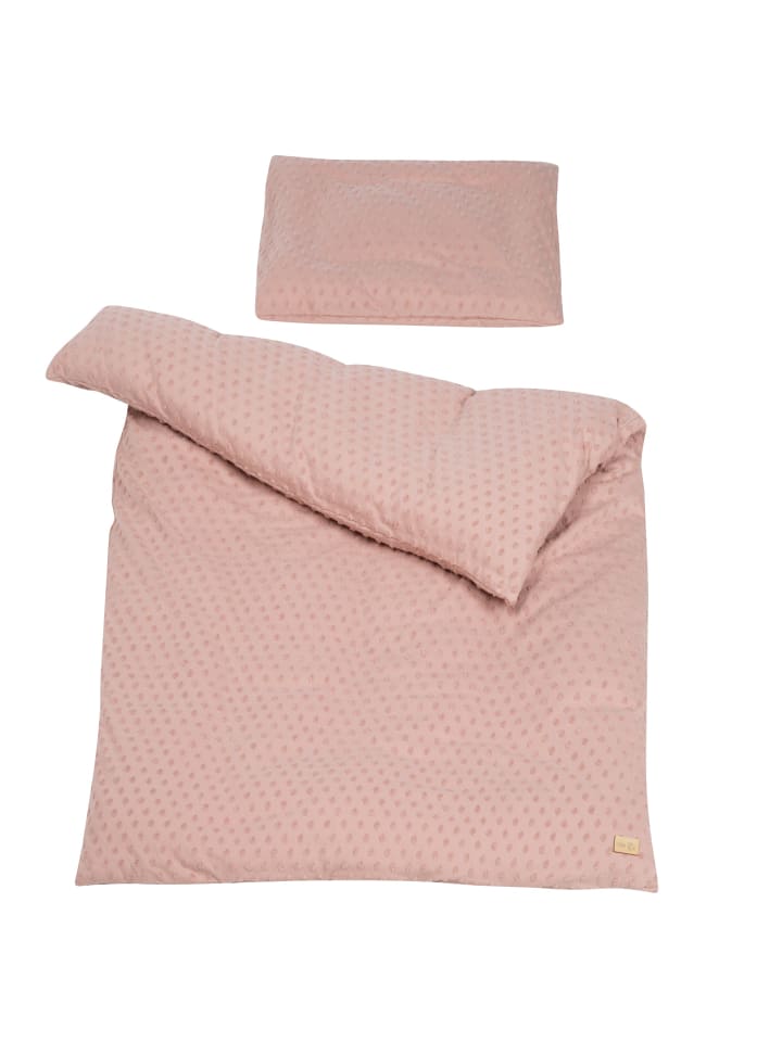 Lil Planet' Bettwäsche-Set 2-tlg, Bio-Baumwolle 100 x 135 cm - Rosa/Mauve