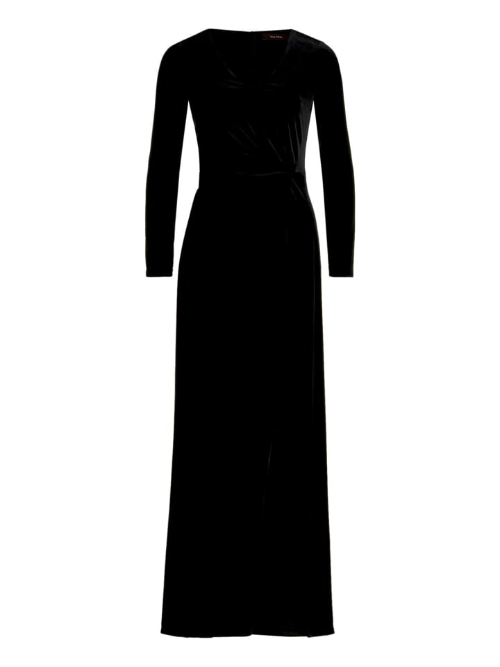 Abendkleid langarm in Schwarz