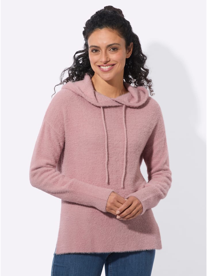 Kapuzen-Pullover in hortensie