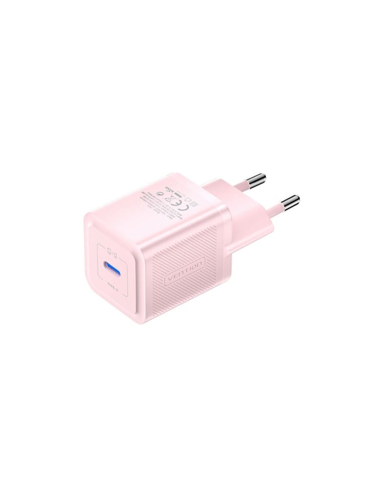 20W GaN Ladegerät Wandladegerät USB-C Pink in Pink
