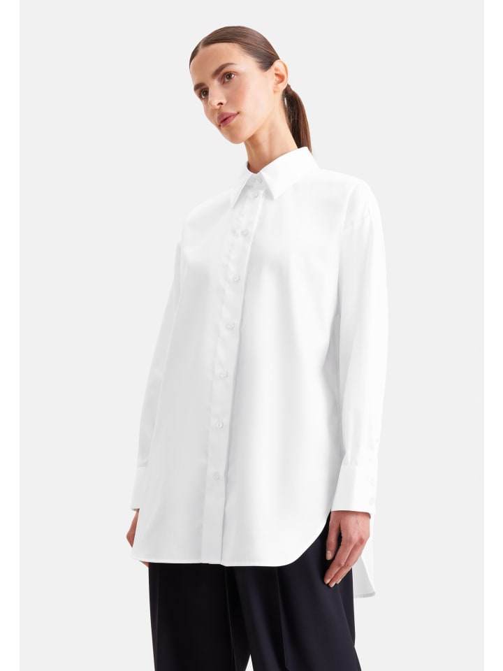 Oversizebluse Oversized in Weiß