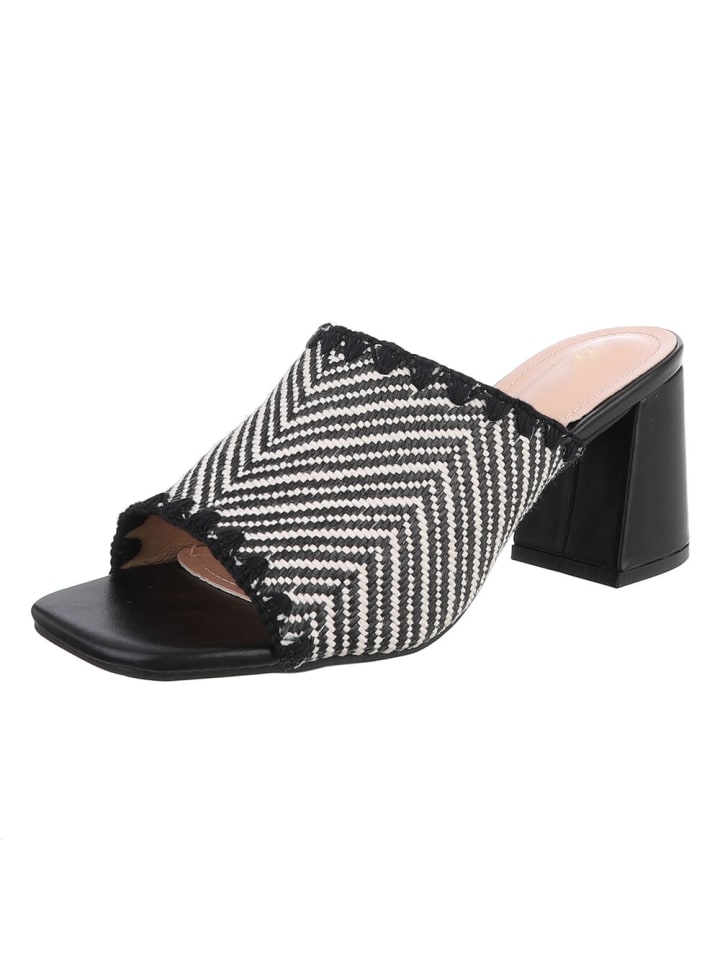 High-Heel Sandalette in Schwarz