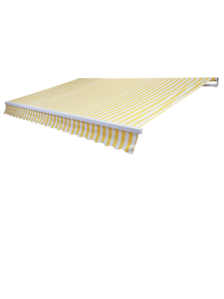 Ersatz-Bezug für Markise H790, Acryl gelb-weiß